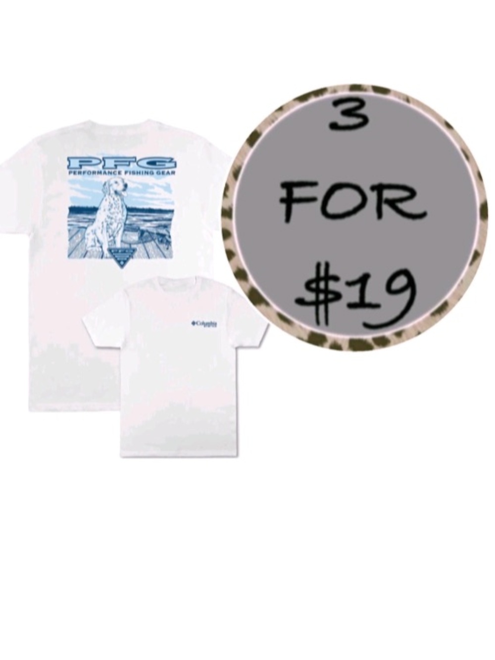 3/$19 Columbia Sportswear short sleeve t-shirt